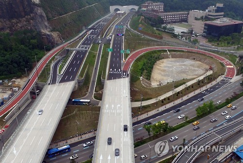 강남순환로 개통 첫날