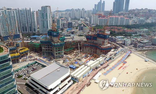 모습드러낸 최고급 복합시설 엘시티