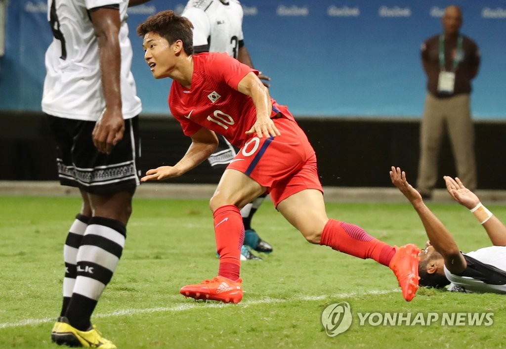 <올림픽> 류승우, 평가전 이어 2경기 연속 골
