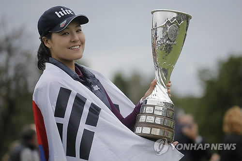 전인지, 에비앙 챔피언십 우승…최소타 신기록