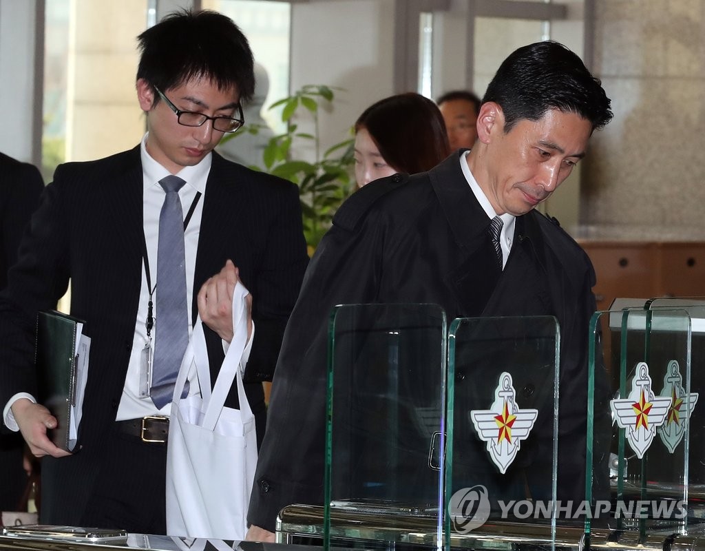 지난 9일 서울 용산 국방부 본관에서 열린 한·일 군사정보보호협정(GSOMIA) 체결을 위한 2차 실무 협의회에 참석한 일본 측 실무단 