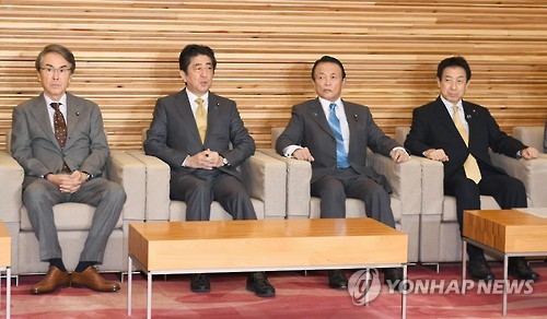 아베 총리와 아소 부총리