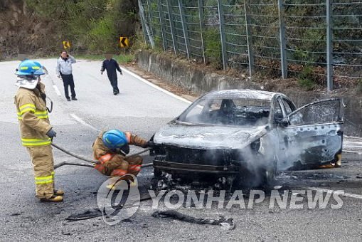 춘천 배후령 고갯길서 택시에 불