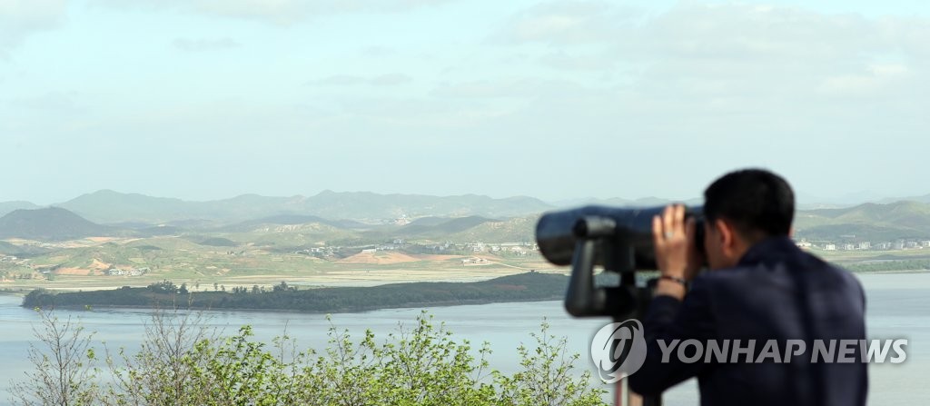 展望台から見た北朝鮮