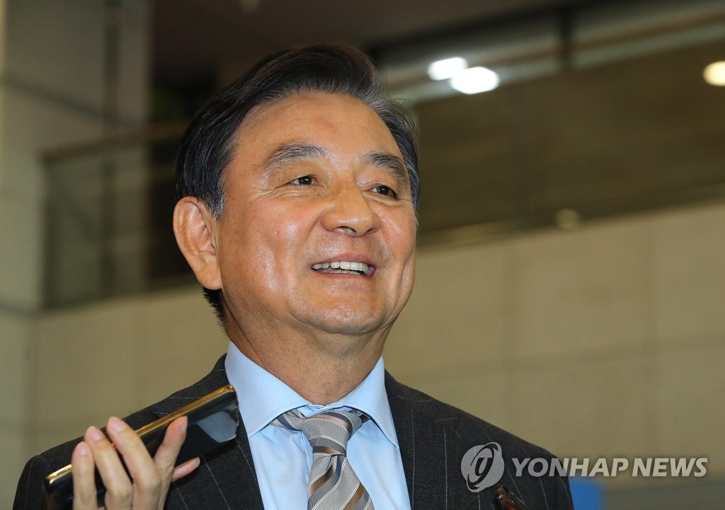 미국 방문 성과 말하는 홍석현