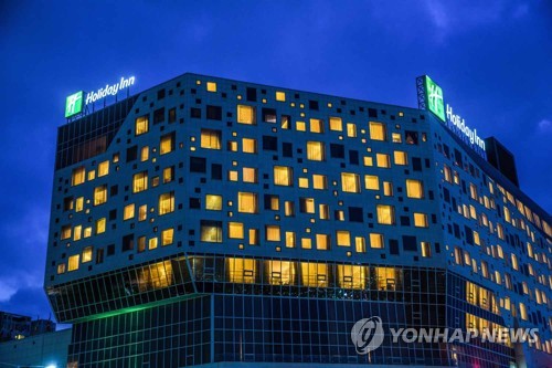 홀리데이인 광주호텔 야경