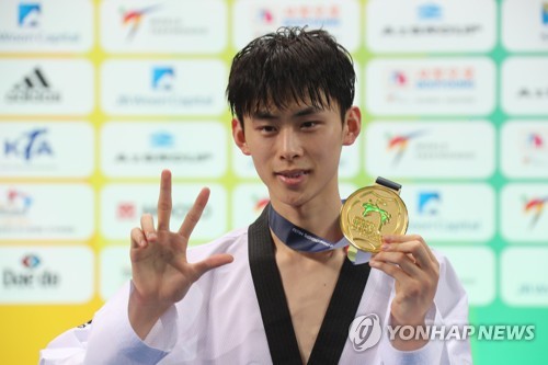 무주 세계선수권대회에서 금메달을 따낸 김태훈
