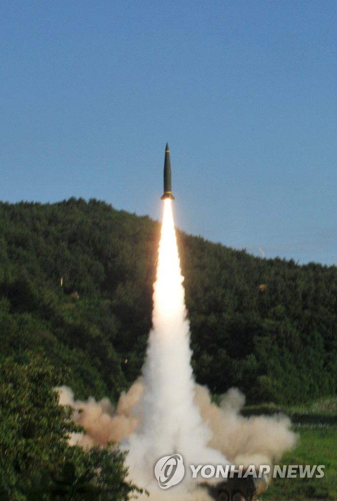 韓米両軍が弾道ミサイル射撃訓練