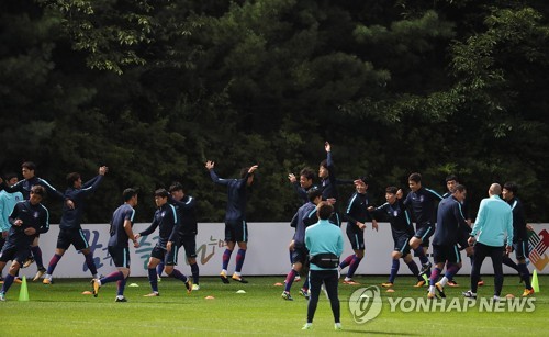 축구대표팀 '최상의 컨디션으로'
