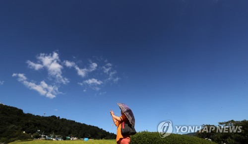 파란 물감 푼 가을하늘