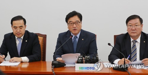 발언하는 우원식 원내대표