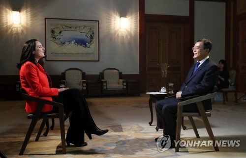 문 대통령, '미국 CNN 방송과 인터뷰'