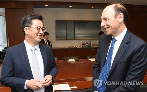 김동연 부총리, 무디스 그룹 방문
