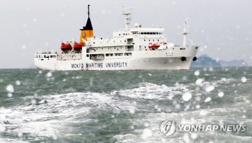 세월호 실험에 동원된 실습선