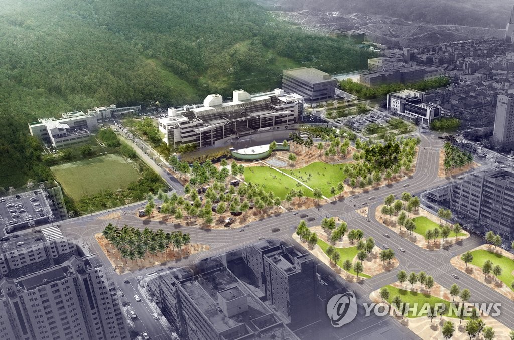 '완충녹지' 반영한 경기 북부청사 광장 조감도
