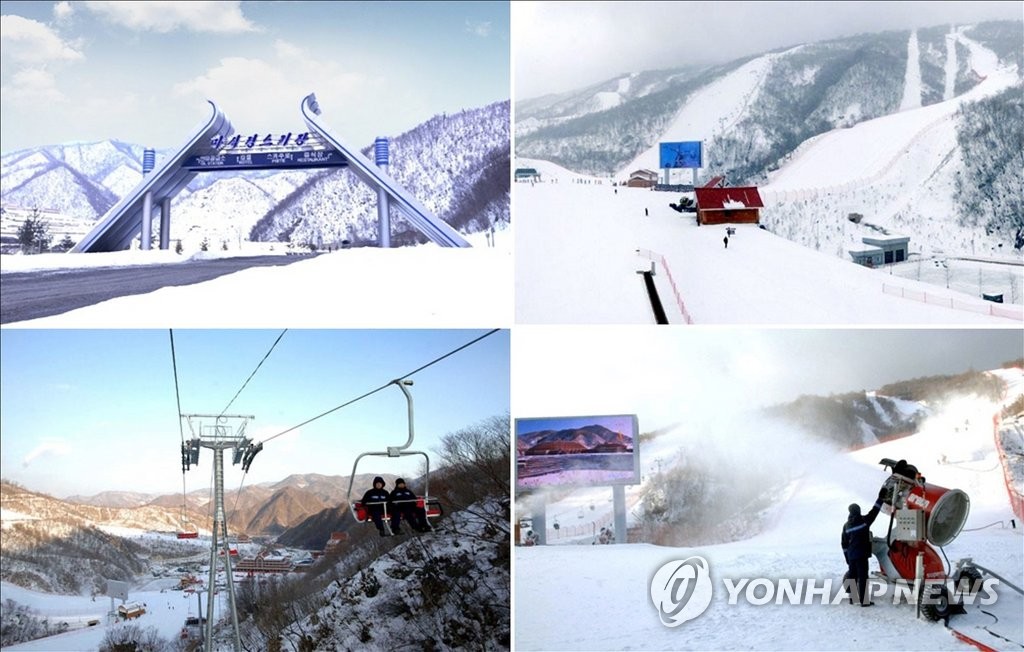 北朝鮮のスキー場