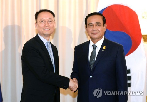 백운규 장관, 태국 총리 면담