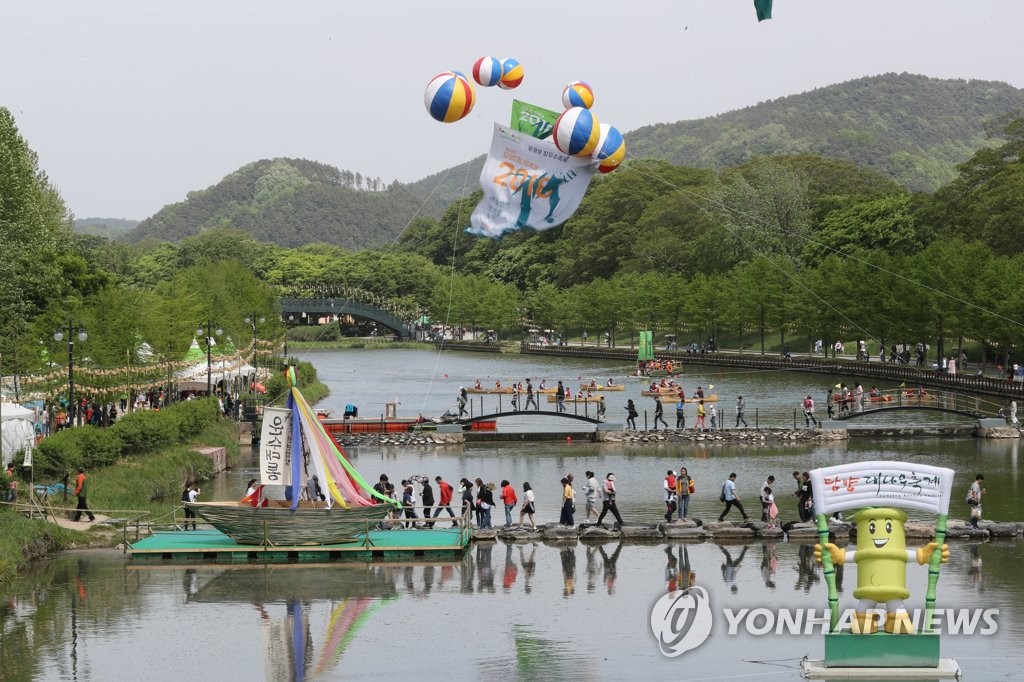 담양대나무축제-관방천 축제장