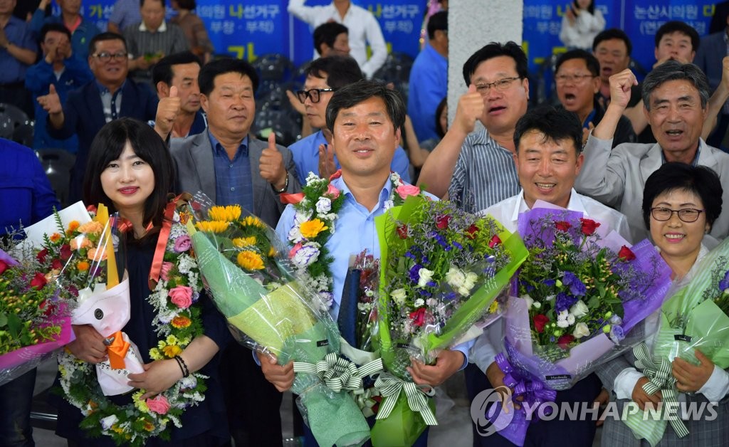 충남 논산시장에 당선된 더불어민주당 황명선