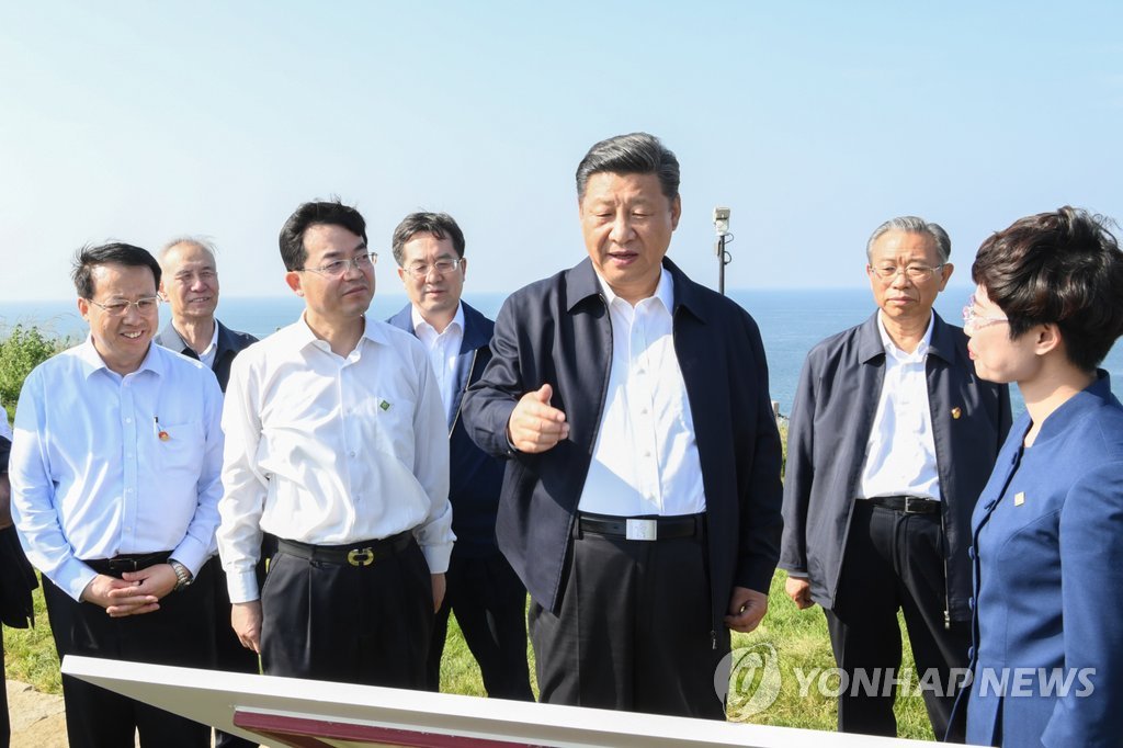 시진핑, 청일전쟁 패전 유적지 둘러보며 '해양강국' 역설