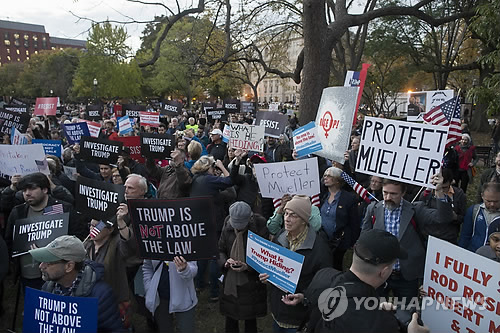 미 전역서 '세션스 해임 항의·뮬러 특검 보호' 시위