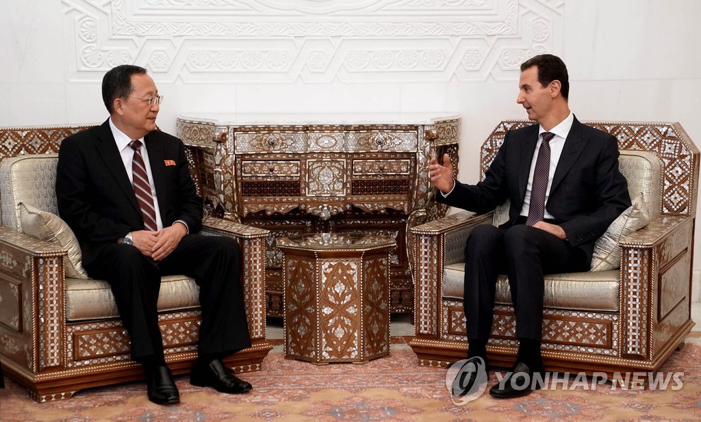 NK FM meets Syrian president NK FM meets Syrian president