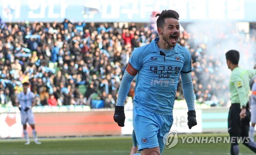 환호하는 대구