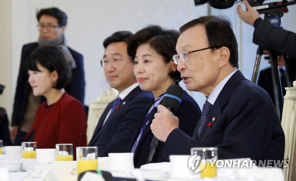 이해찬 대표, 청와대에서