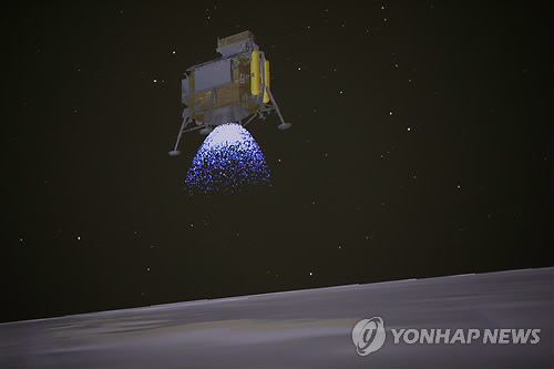 인류 최초로 '달 뒷면' 착륙하는 창어 4호의 시뮬레이션 영상