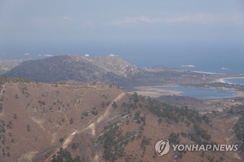 고성 GP에서 바라본 호수 '감호'