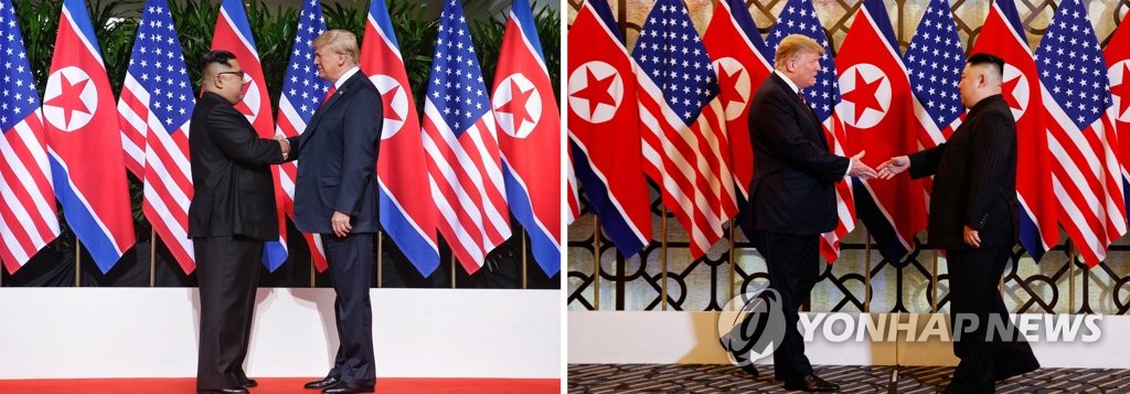 북미 정상 8개월 만에 재회