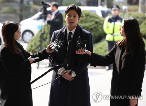 3월 경찰에 출석한 김상교 씨
