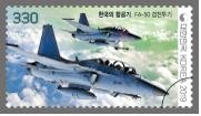 Stamps on Korean planes Stamps on Korean planes