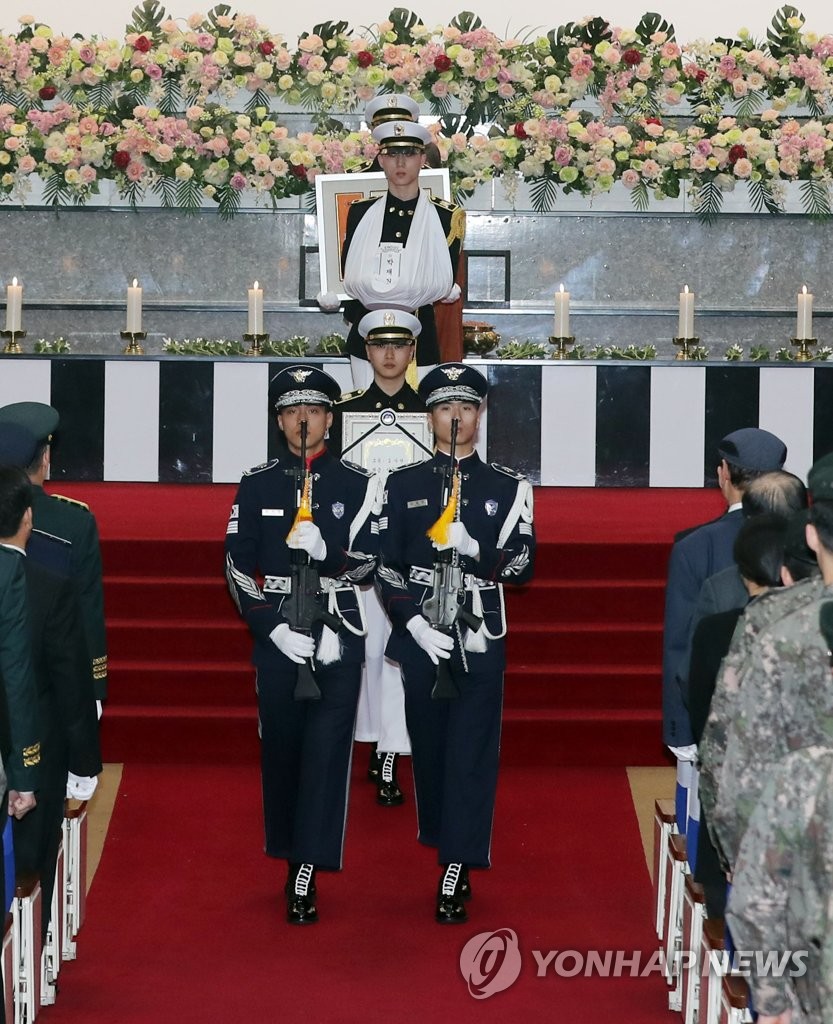 Ceremony for fallen soldier of Korean War Ceremony for fallen soldier of Korean War