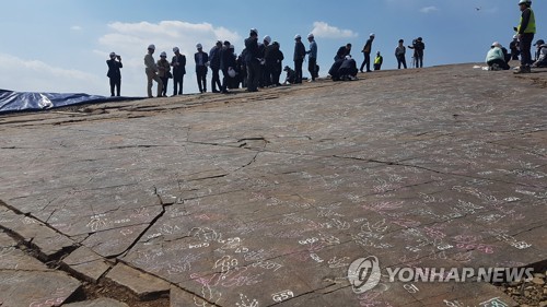 진주 정촌면 뿌리산업단지 공룡발자국 화석