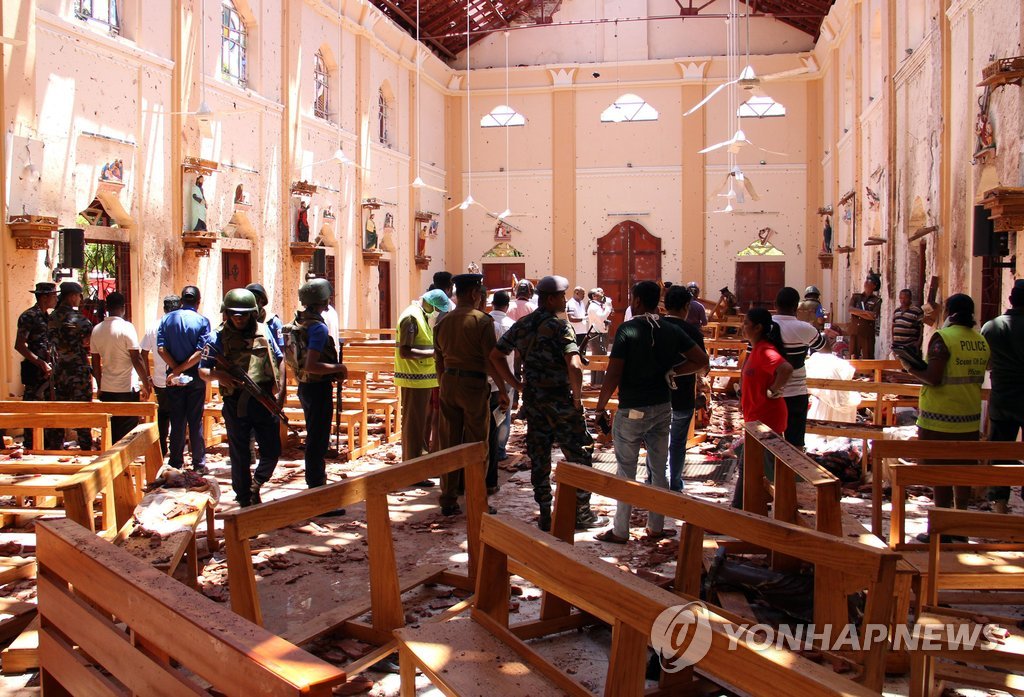 "스리랑카 '부활절 테러' 사망자 359명으로 증가"