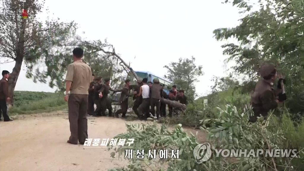 북한 TV, 태풍 피해 복구 상황도 '신속 보도'