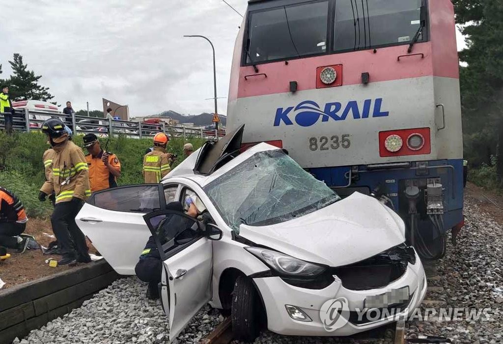 Train-car collision Train-car collision
