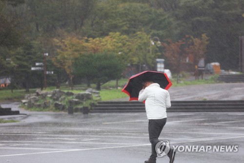 비바람 몰아치는 제주