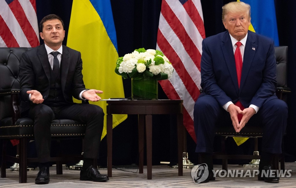 뉴욕서 회동한 트럼프와 우크라이나 대통령