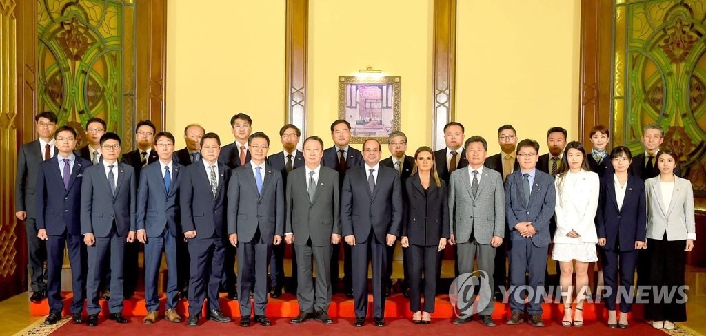 Korean biz leaders in Egypt Korean biz leaders in Egypt