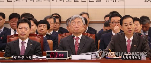 법사위 국감 출석한 피감 기관장들