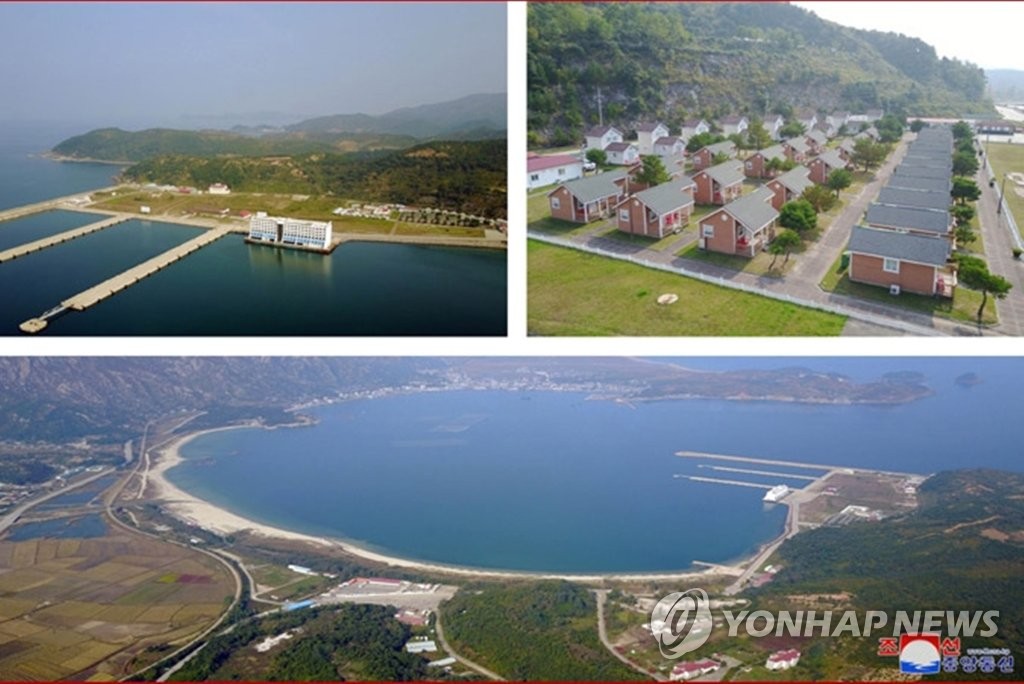김정은, 금강산관광 현지지도…"南에 의존한 선임자들 매우 잘못"