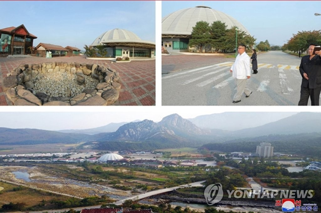 김정은, 금강산관광 현지지도…"南에 의존한 선임자들 매우 잘못"