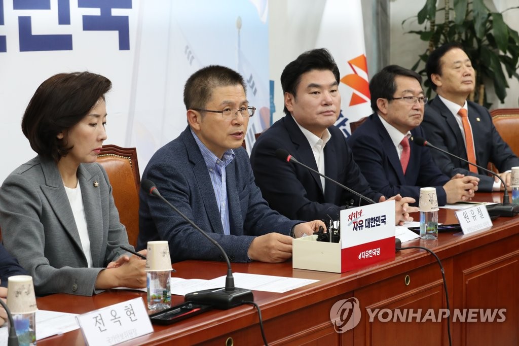 북핵외교안보특위에서 발언하는 황교안