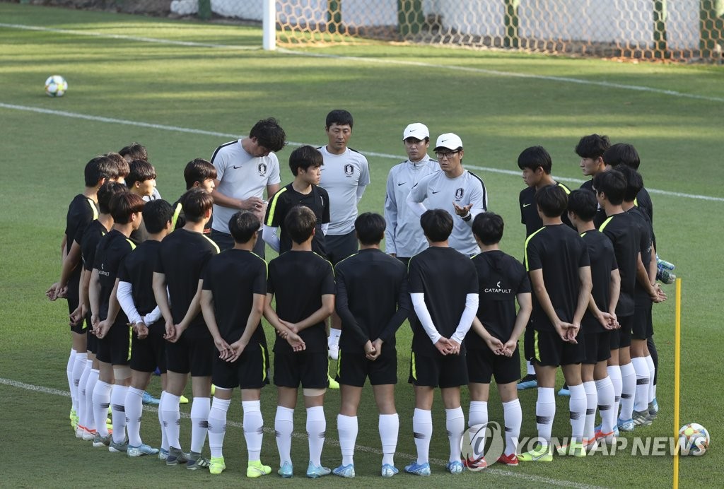 멕시코전 준비하는 김정수 호