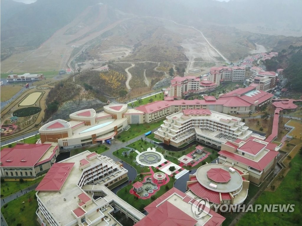 양덕군 온천관광지구 전경