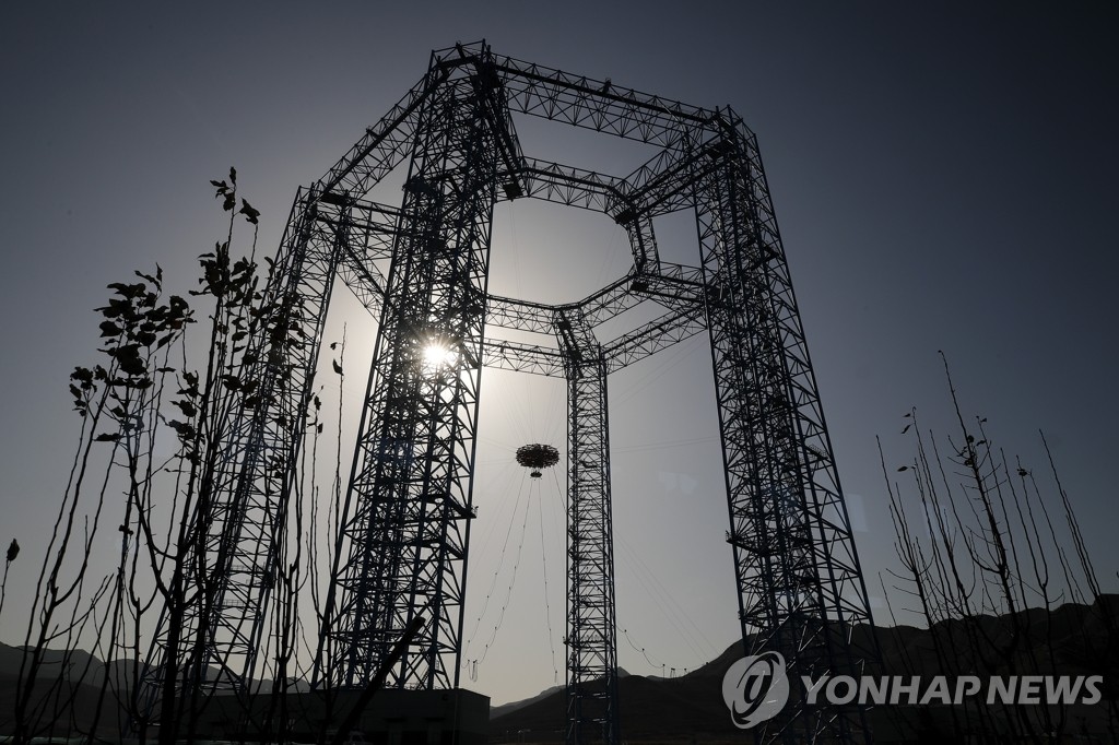 중국 허베이성 화성 착륙선 시험장