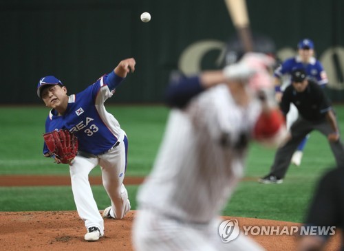 역투하는 한국 선발 이승호