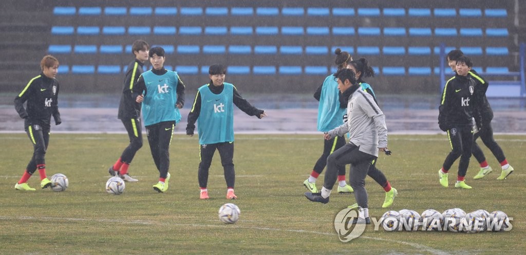 여자축구대표팀 서귀포 훈련